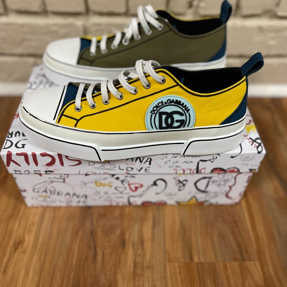 Dolce&Gabbana sneaker canvas hand painted